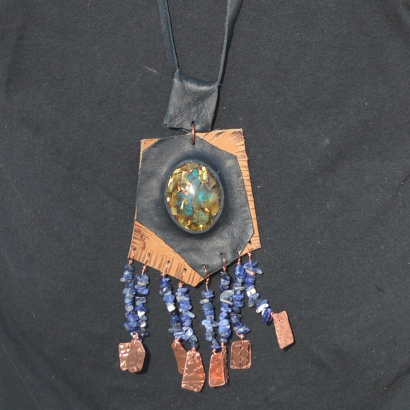 Eilat Orgone Tribal Pendant Necklace Healing OOAK - Picture 2 of 5